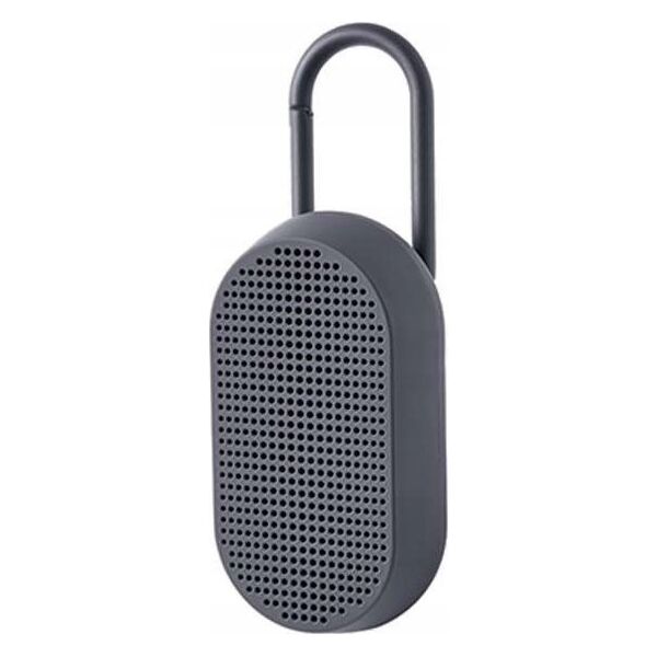 Głośnik Lexon Lexon Mino T Waterproof Speaker with Stand and Carabiner Gray/Grey LA124G