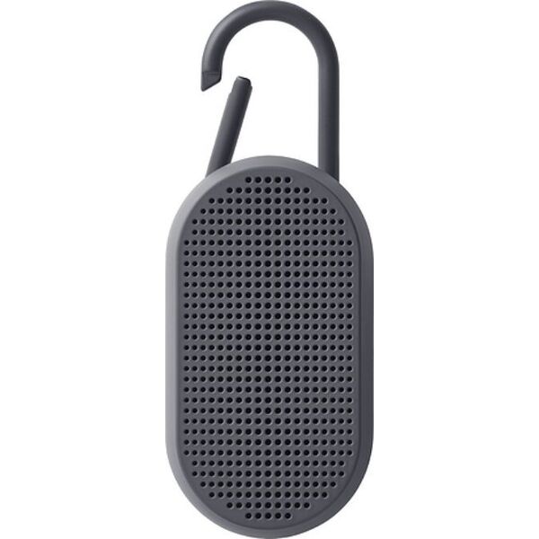 Głośnik Lexon Lexon Mino T Waterproof Speaker with Stand and Carabiner Gray/Grey LA124G