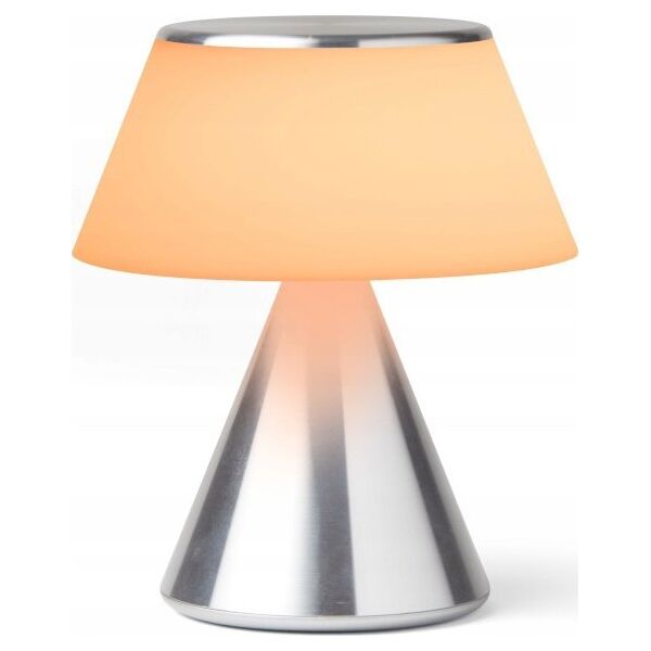 Lampa stołowa Lexon Lexon Luma M LED lamp silver/silver LH87MAP