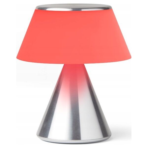 Lampa stołowa Lexon Lexon Luma M LED lamp silver/silver LH87MAP