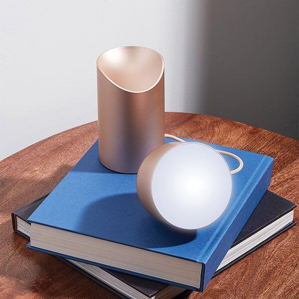Lampa stołowa Lexon Lexon Orbe LED lamp gold/gold LH88D