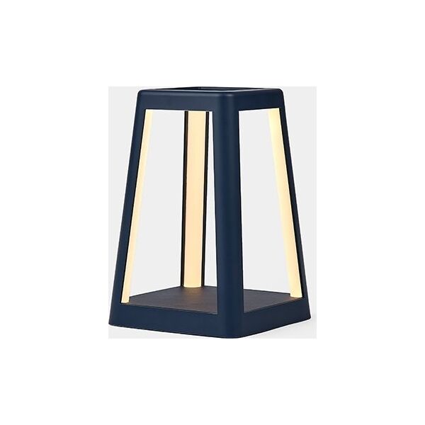 Lampa stołowa Lexon Lexon Lantern LED lamp with inductive charger dark blue/dark blue LH94DB