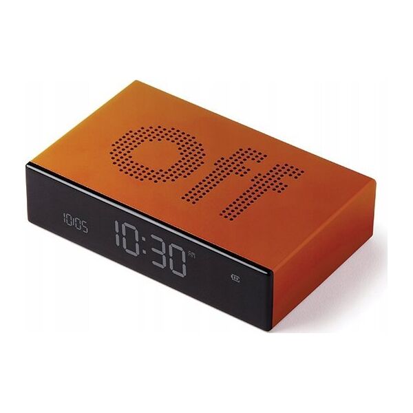 Lampa stołowa Lexon Lexon Flip Premium Double-sided Alarm Clock Orange/Orange LR152O1