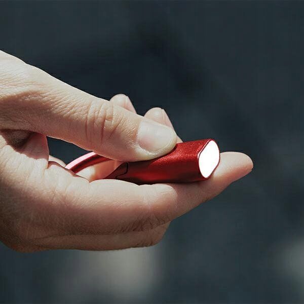 Lexon Lexon Nomaday Keychain with flashlight dark red LL136DR