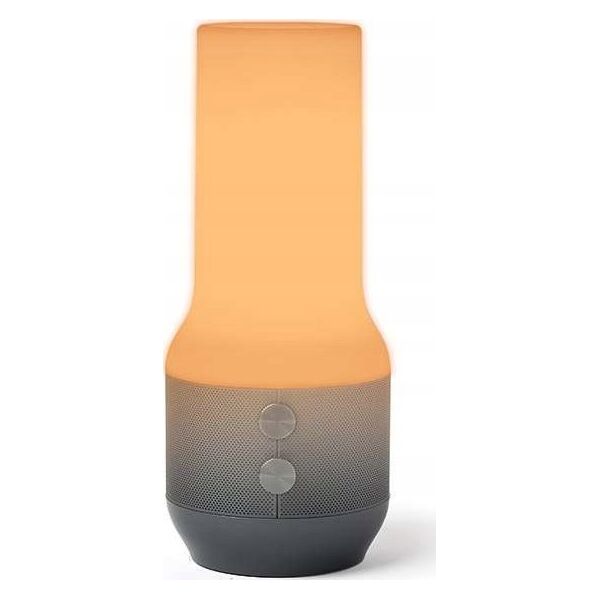 Lampa stołowa Lexon Lexon Terrace+ 3in1 LED lamp with speaker and power bank dark gray/gun LA134X