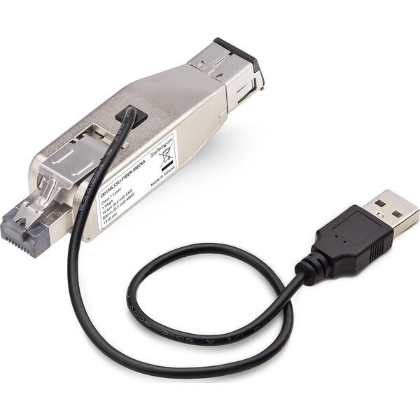 Konwerter światłowodowy StarTech StarTech D01ML55U-FIBER-MEDIA konwerter sieciowy 1000 Mbit/s 1310 nm Multifunkcyjny, Pojedynczy Czarny, Srebrny