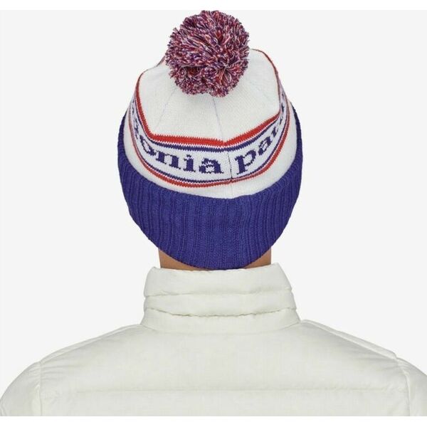 Patagonia Czapka powder town beanie-park stripe-viking blue-uni PATAGONIA