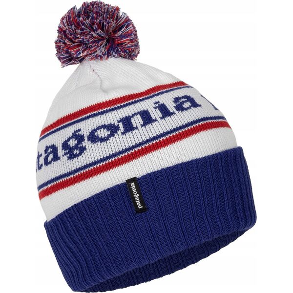 Patagonia Czapka powder town beanie-park stripe-viking blue-uni PATAGONIA