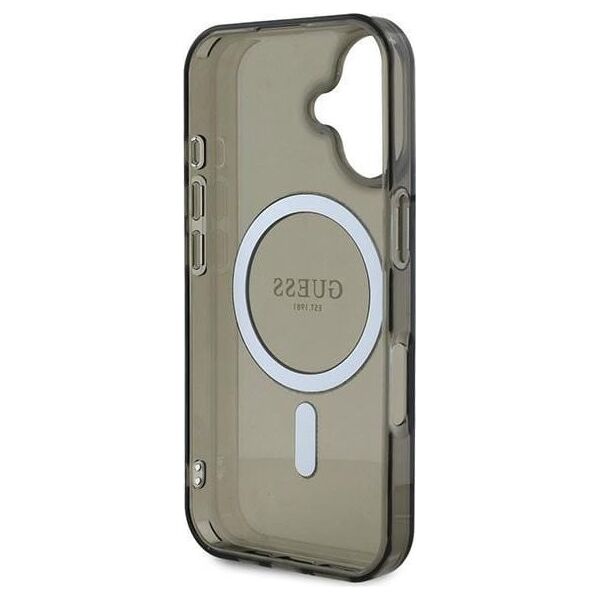 Guess Guess GUHMP16MHFGEREK iPhone 16 Plus      6.7" czarny/black hardcase IML Glitter Circle MagSafe