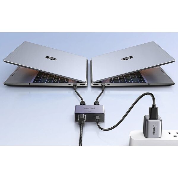 Ugreen ML Adapter rozgałęźnik Ethernet Ugreen NW301 (1x2)