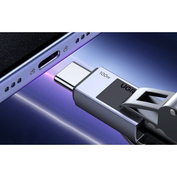 Kabel USB Ugreen ML Kabel ładujący Ugreen USB-C to USB-C PD L512 (szary) 3m