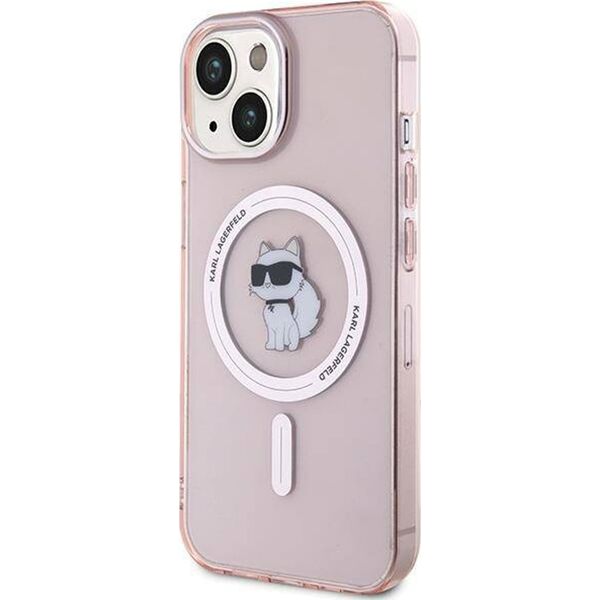 Karl Lagerfeld Karl Lagerfeld KLHMP15SHFCCNOP iPhone 15 / 14 / 13 6.1" różowy/pink hardcase IML Choupette MagSafe