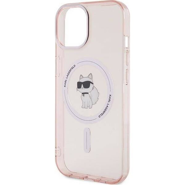Karl Lagerfeld Karl Lagerfeld KLHMP15SHFCCNOP iPhone 15 / 14 / 13 6.1" różowy/pink hardcase IML Choupette MagSafe
