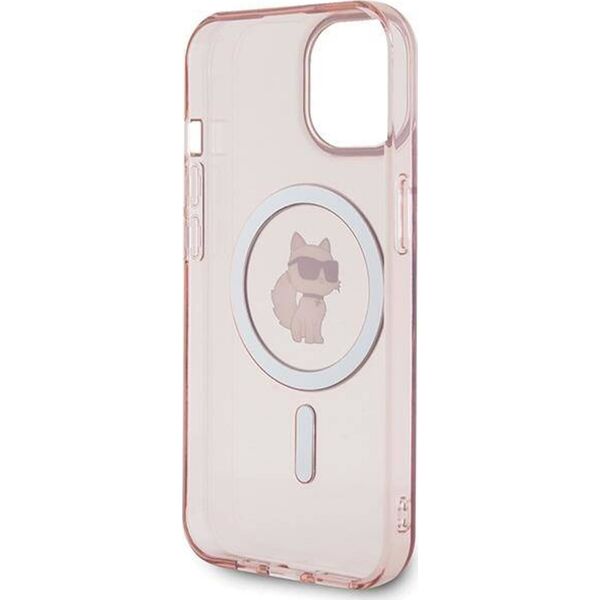 Karl Lagerfeld Karl Lagerfeld KLHMP15SHFCCNOP iPhone 15 / 14 / 13 6.1" różowy/pink hardcase IML Choupette MagSafe