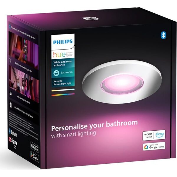 Philips Philips Hue White&Col. Amb. Xamento Einbauspot silber 1x4.2W