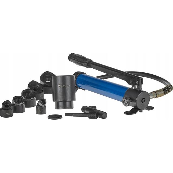 Geko Wycinak hydrauliczny otworów w blachach 16-60mm 10T (1)