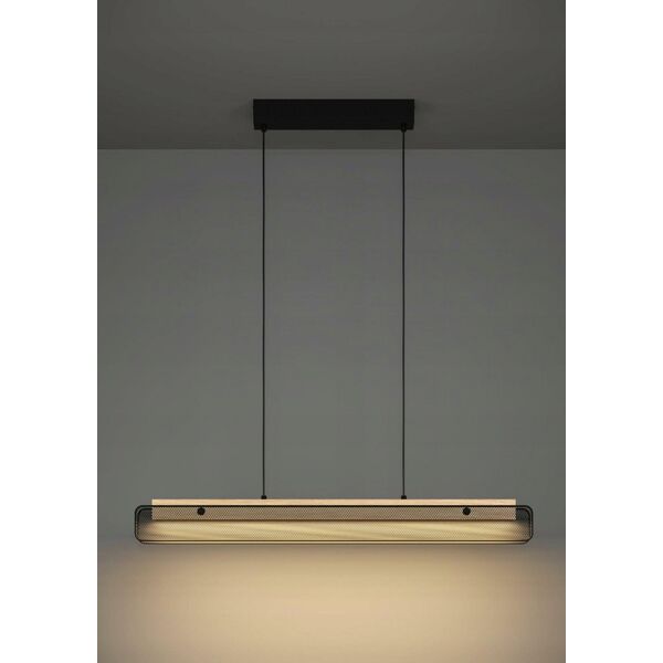 EGLO EGLO KOKOMO LANGBORD RGB CCT SORT/NATUR