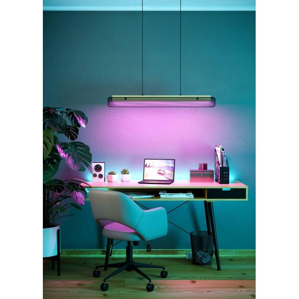 EGLO EGLO KOKOMO LANGBORD RGB CCT SORT/NATUR
