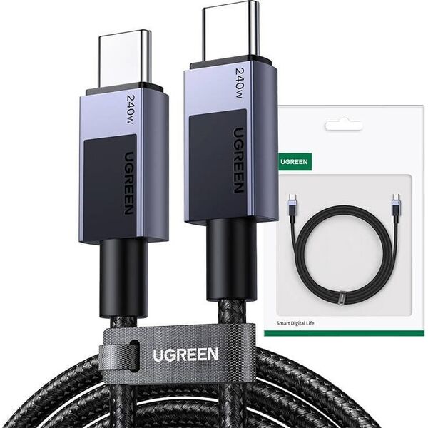 Kabel USB Ugreen Kabel UGREEN L513 USB-C / USB-C PD 240W 2m (szary)