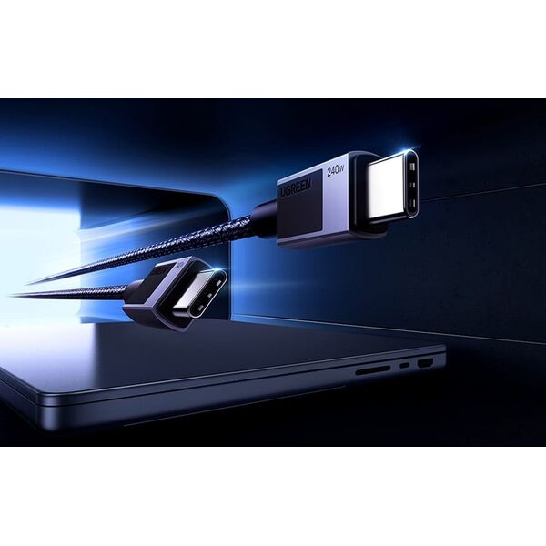 Kabel USB Ugreen Kabel UGREEN L513 USB-C / USB-C PD 240W 2m (szary)