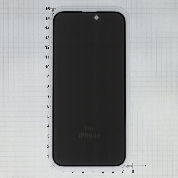 Fixed Fixed | Privacy Full Cover | Apple | iPhone 16 Plus | Tempered Glass | Black | Screen Protector
