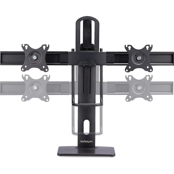 StarTech StarTech 2MC1S-MONITOR-STAND uchwyt / stojak do monitorów 68,6 cm (27") Biurko Czarny