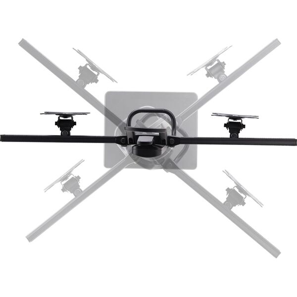 StarTech StarTech 2MC1S-MONITOR-STAND uchwyt / stojak do monitorów 68,6 cm (27") Biurko Czarny