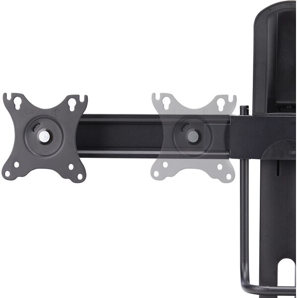 StarTech StarTech 2MC1S-MONITOR-STAND uchwyt / stojak do monitorów 68,6 cm (27") Biurko Czarny