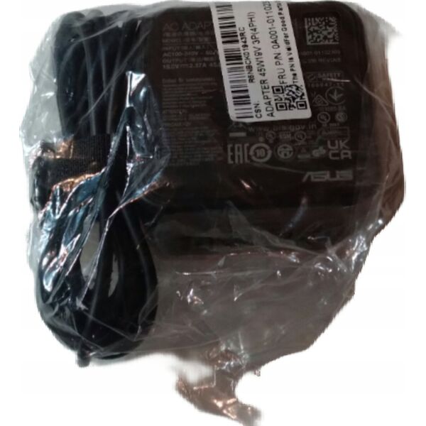 Zasilacz do laptopa Asus ASUS 0A001-00694300 adapter zasilający/ inwentor Wewnętrzna 45 W Czarny