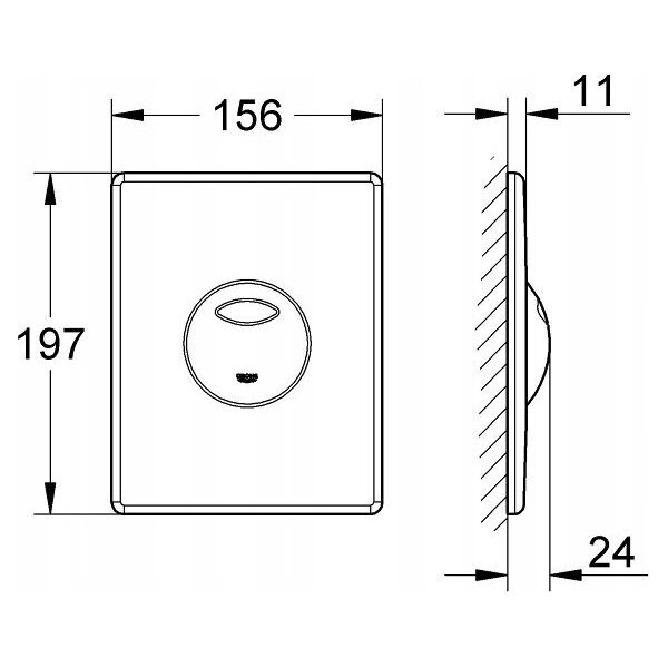 Przycisk spłukujący Grohe Button Grohe EVEN 38966KF0