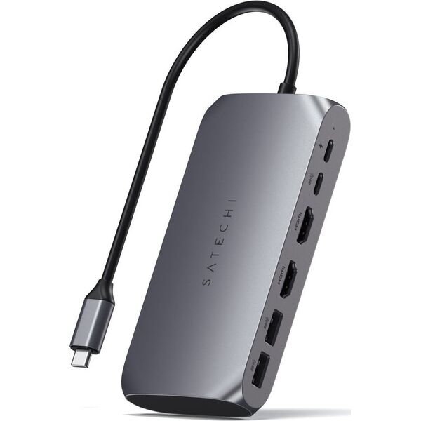 Stacja/replikator Satechi SATECHI USB-C Multimedia Adapter M1 Space Gray | MacBook Pro