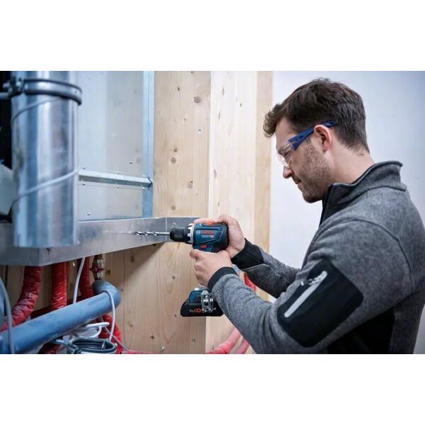 Wiertarko-wkrętarka Bosch Bosch akumuliatorinis gręžtuvas-suktuvas L-BOXX 136 dėžėje su 2 x 4,0 Ah ličio jonų akumuliatoriais, sparčiuoju įkrovikliu