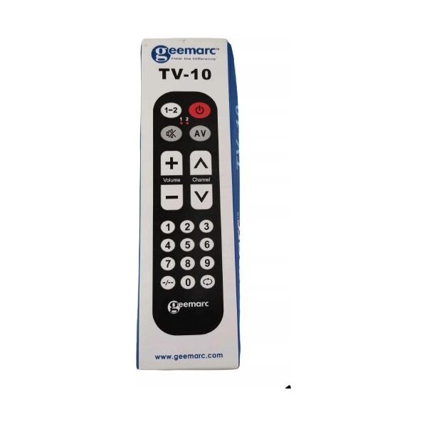 Pilot RTV Schwaiger Geemarc Telecom TV10 pilot TV Naciśnij przyciski