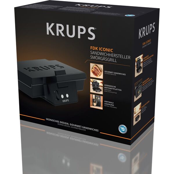 Opiekacz Krups Krups FDK 462 Sandwichmaker   schwarz