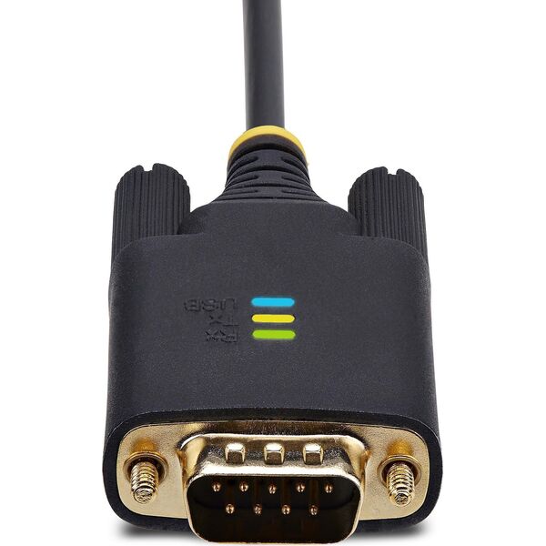 StarTech 1P6FFCN-USB-SERIAL kabel równoległy Czarny 2 m USB Typu-A DB-9