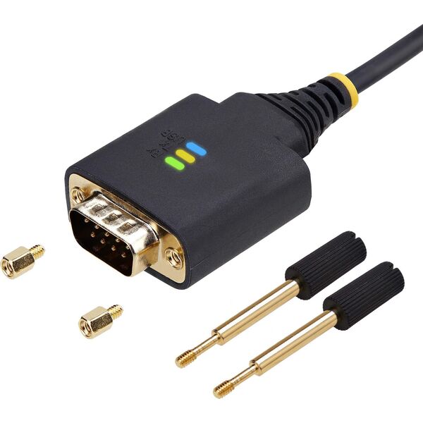 StarTech 1P6FFCN-USB-SERIAL kabel równoległy Czarny 2 m USB Typu-A DB-9