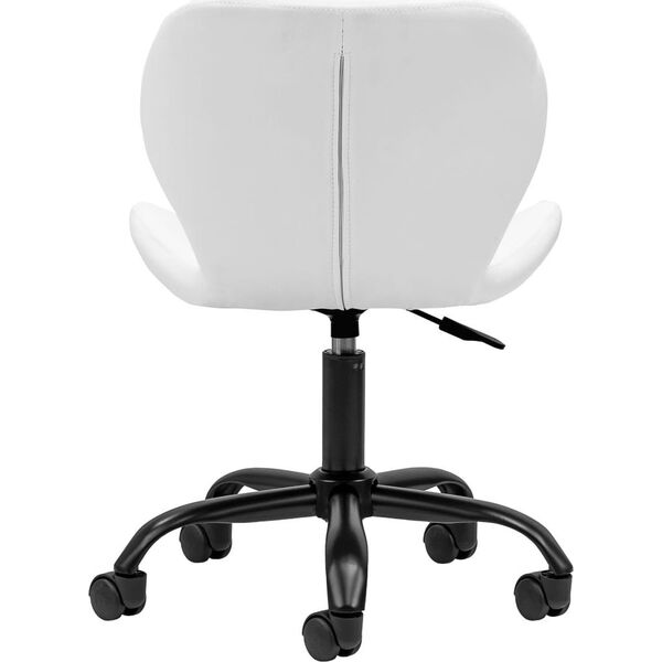 Taboret kosmetyczny QS-06B czarno biały