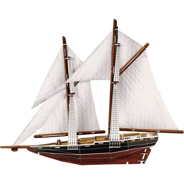 Puzzle 3D statek żaglowiec BLUENOSE 80 ele ZA2906
