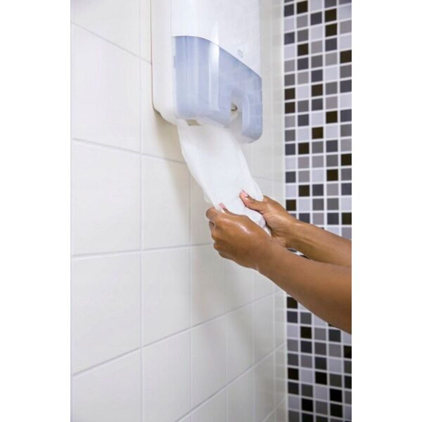 Håndklædeark Tork H2 Advanced Flushable 2-lag Hvid,21 pk x 200 stk/krt