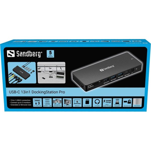 USB-C 13in1 DockingStation Pro