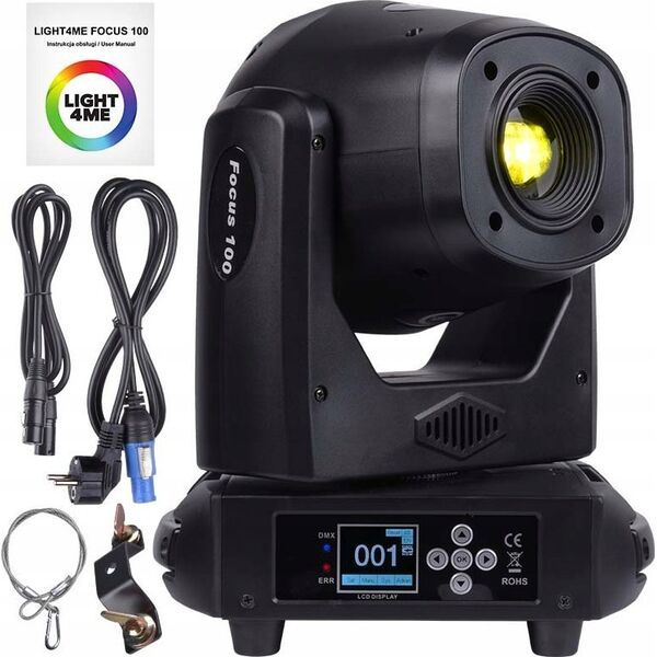 LIGHT4ME FOCUS 100 SPOT PRYZMA głowica ruchoma LED