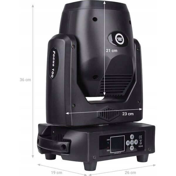 LIGHT4ME FOCUS 100 SPOT PRYZMA głowica ruchoma LED