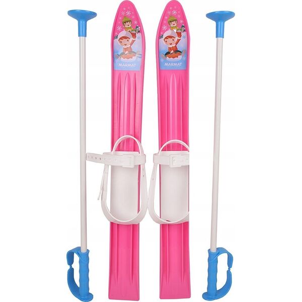 Narty dla Dzieci Zestaw MARMAT Pink 60 cm