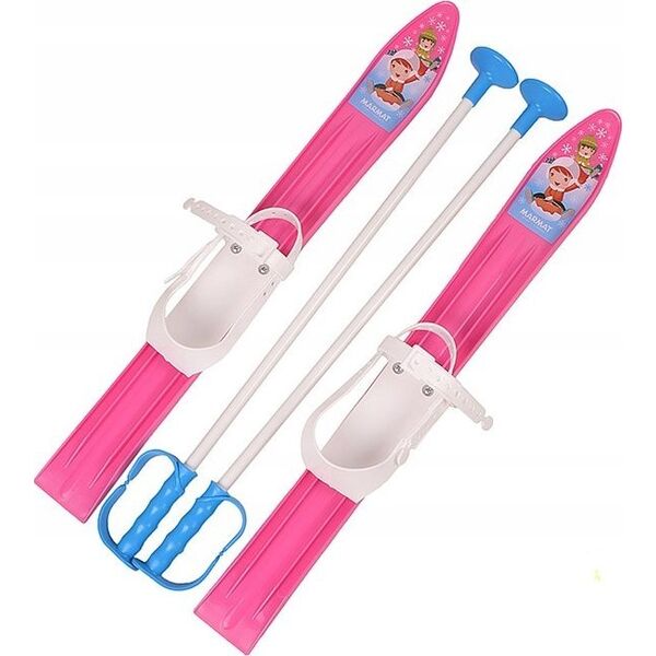 Narty dla Dzieci Zestaw MARMAT Pink 60 cm