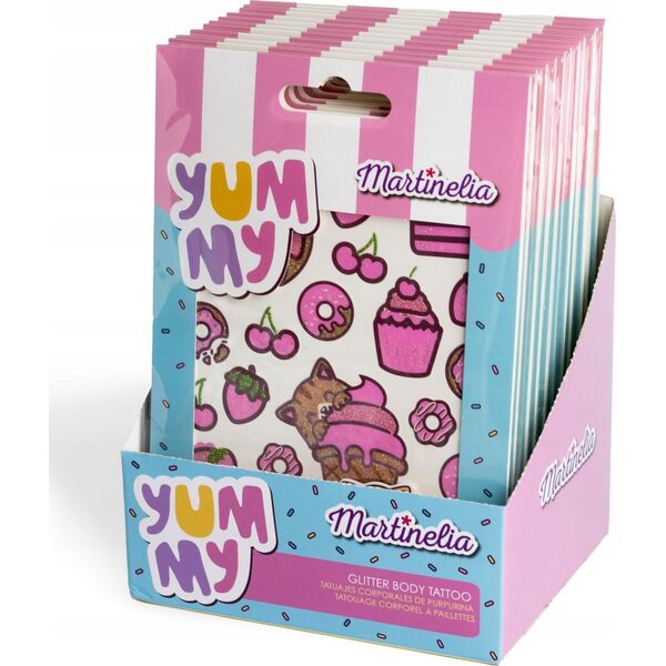 Laikinų vaikiškų tatuiruočių rinkinys Martinelia Yummy