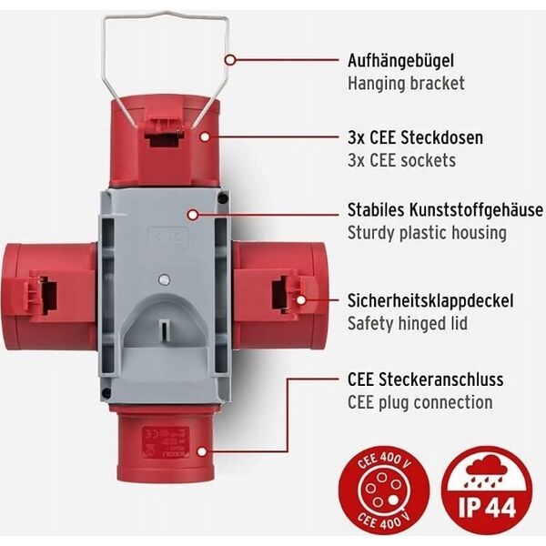 Brennenstuhl Rozdzielacz Prądowy Cee (1081670)