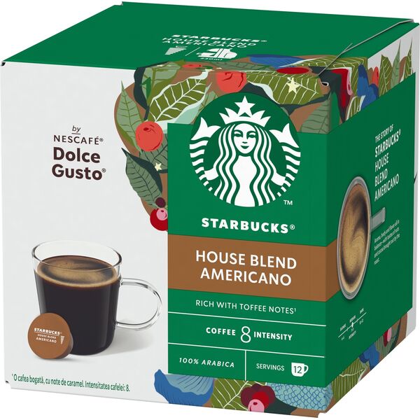 Coffee capsules compatible with NESCAFE(r) Dolce Gusto(r) Starbucks House Blend Grande, 12 pcs.