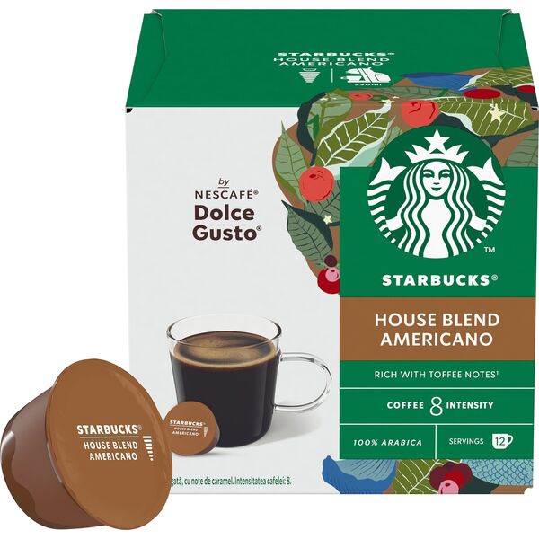 Coffee capsules compatible with NESCAFE(r) Dolce Gusto(r) Starbucks House Blend Grande, 12 pcs.