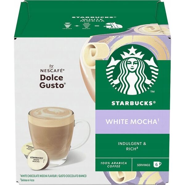 Coffee capsules compatible with NESCAFE(r) Dolce Gusto(r) Starbucks Latte Macchiato, 6 + 6 pcs.