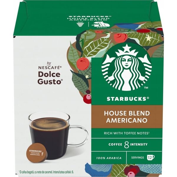 Coffee capsules compatible with NESCAFE(r) Dolce Gusto(r) Starbucks Latte Macchiato, 6 + 6 pcs.